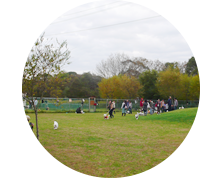 市内でも珍しい天然芝のドッグラン